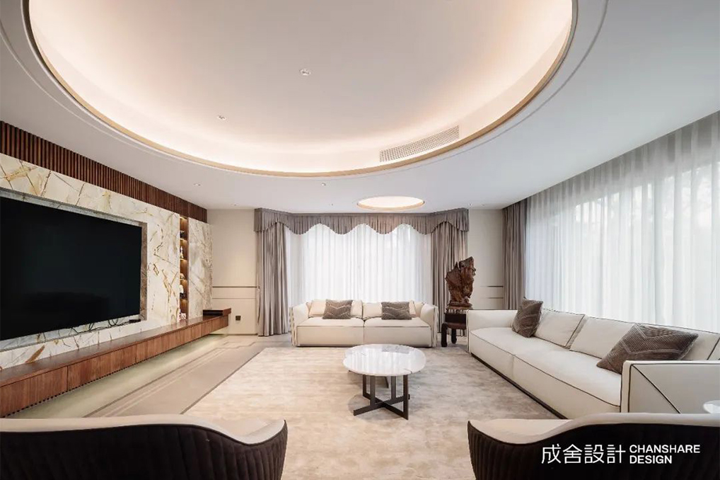 成舍設(shè)計 | 滬上逐光，無限藝境，900m2現(xiàn)代風(fēng)院墅大宅