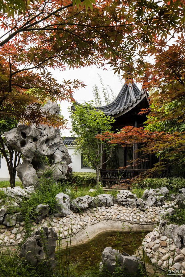 上海別墅花園裝修-庭院